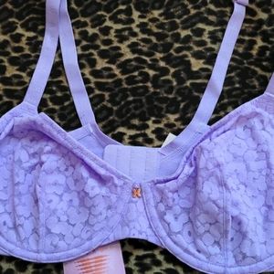 Savage X Fenty Leopard Lace Unlined Bra